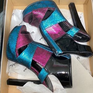 Michael Antonio metallic heels